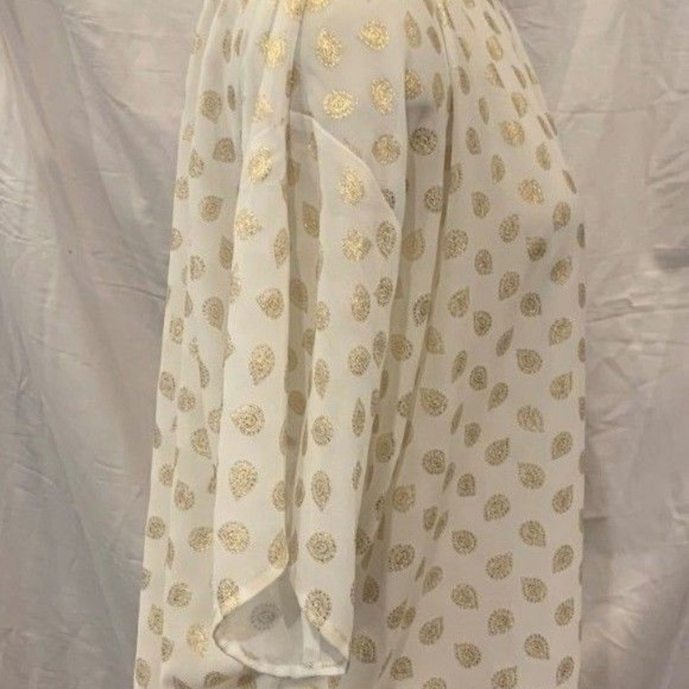 Michael Kors Sheer Blouse w/ Gold Dots s301-007-07 - Picture 4 of 6